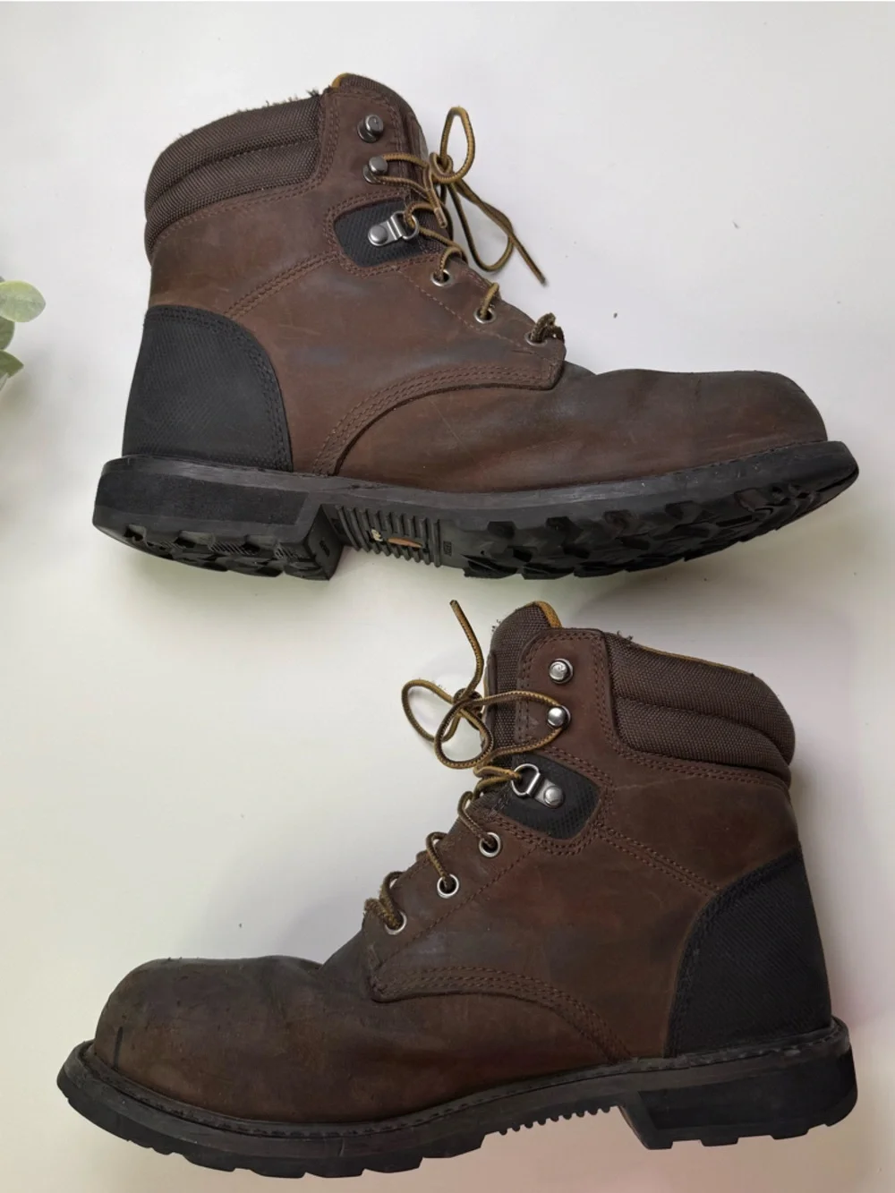 Carhartt CMW6273 Size 10W Brown Leather Waterproof Classic Men's Work Boots